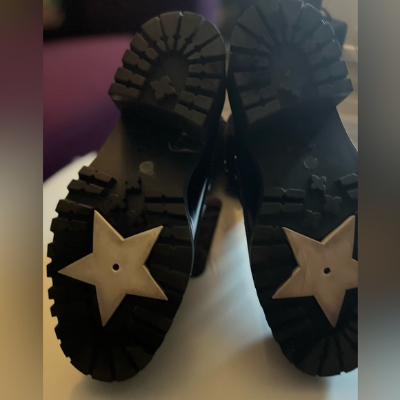 Dior D-Fight Mid Calf Black Combat Boots - Picture 9 of 15